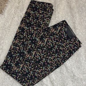 Banana republic Sloan pants new women’s 8 L black floral